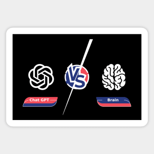 chatgpt vs brain Sticker